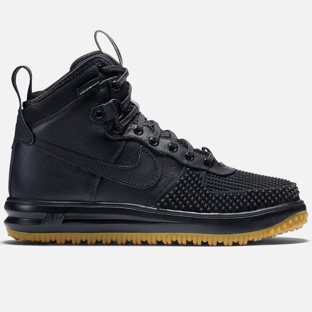 Nike Lunar Air Force 1 LF1 10 12 13 Duckboot Black Silver Gum QS One 805899 003 | eBay