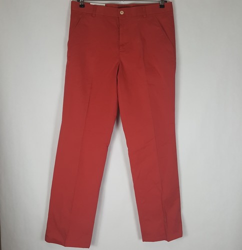 NEW Southern Tide Sz 34x33 Pants Mens $99 Chino Flat Front Classic Fit Brick Red - Bild 2 von 6
