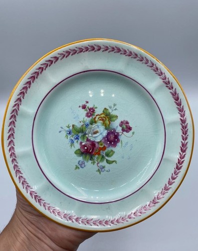 Calyx Ware Adams England Bread Plates Laurel Porcelain Ironstone Lowestoft 6" - Picture 6 of 9