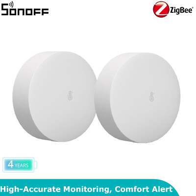 2Packs Sonoff SNZB-02P Zigbee Smart Temperatur Feuchtigkeitssensor APP Messung