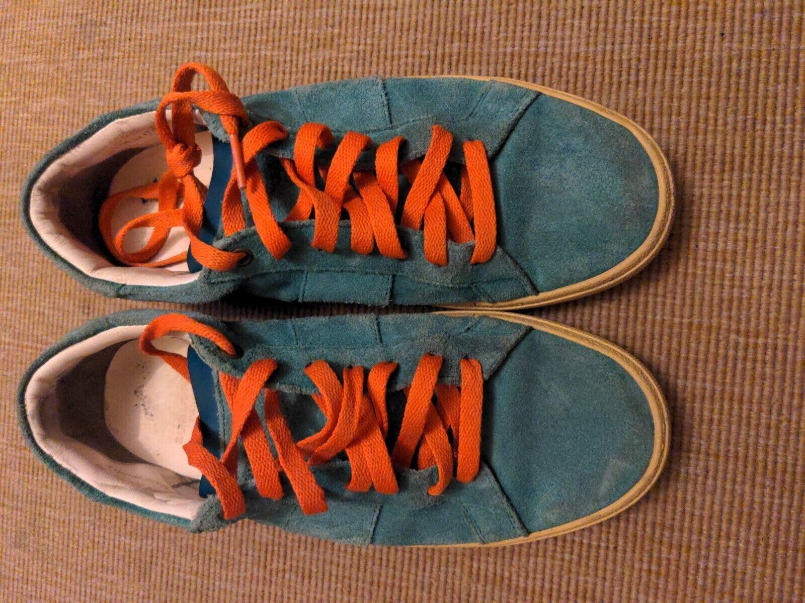 Sneakers basse Yves Saint Laurent Paris in pelle scamosciata verde colore blu taglia 40