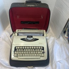 Vintage Royal Quiet Deluxe Manual Typewriter w/Case '60s Made In Holland thumbnail