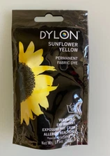 NEW Dylon 87055 Permanent Fabric Dye, Sunflower Yellow, 1.75-Ounce