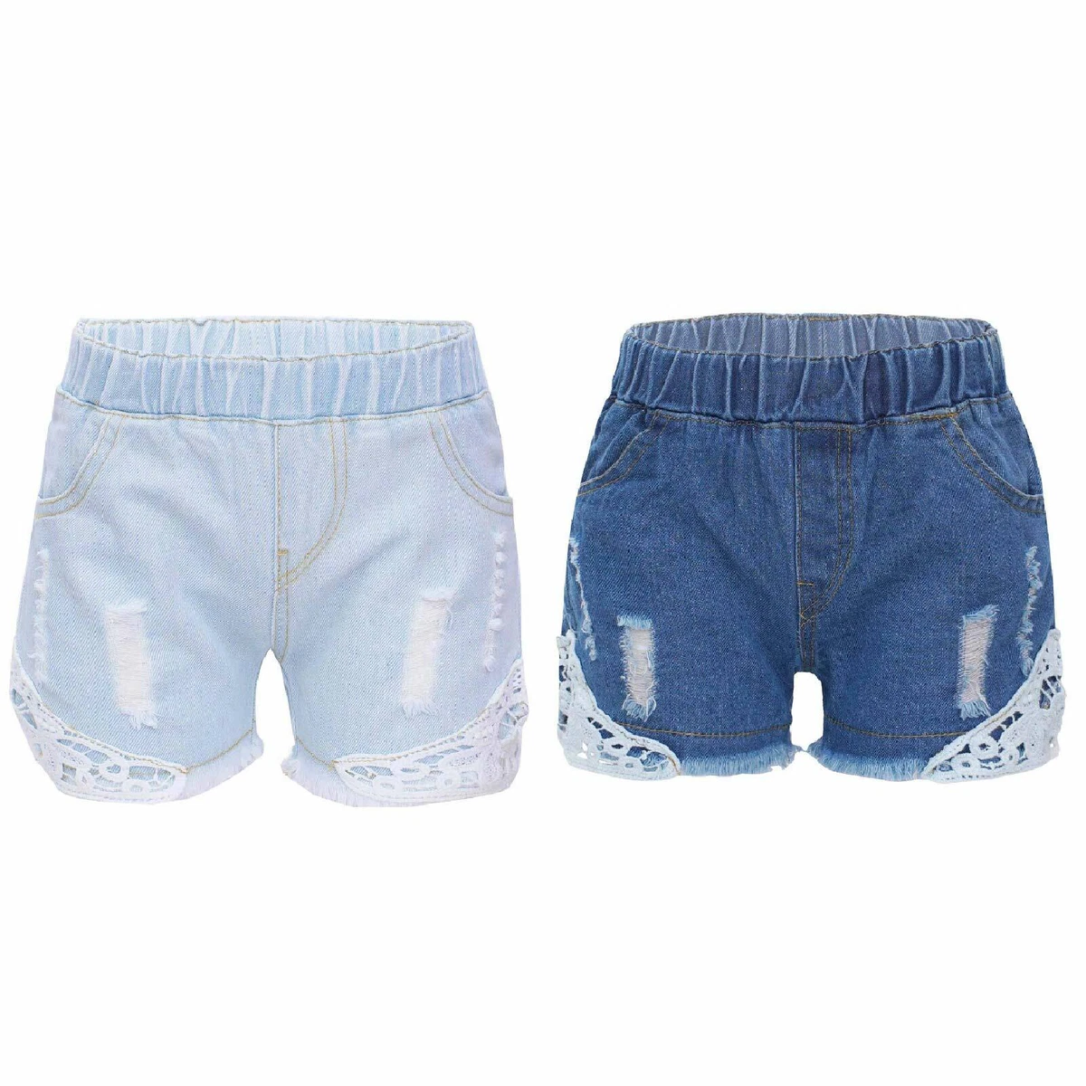 Elastic shorts top for girls