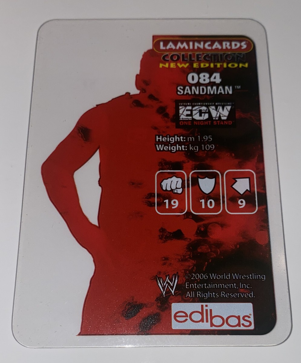 ECWプロレスカード サンドマン Sandman wwe Euro Lamincards 2006 Card #84 Ecw | eBay