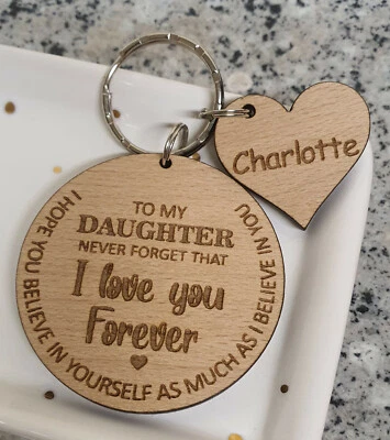 PERSONALISED GIFT FOR HER DAUGHTER SON GRANDDAUGHTER GRANDSON GIFTS KEYRING