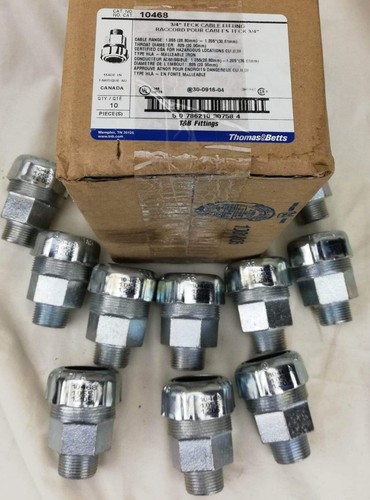 Lote de 10 10 10468 T&B 3/4 CONECTOR DE TECA WPF - Imagen 8 de 9