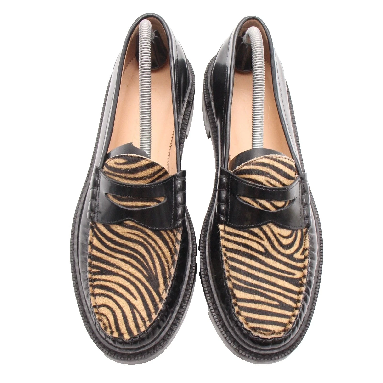 Черные женские туфли на плоской подошве J. CREW