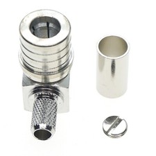 QMA Male Right Angle Crimp for LMR195 RG58 RG400 RG142 Cable Lot RF Connector