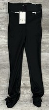 NEW Zara Power Stretch Tech Leggings With Gathered Hems Size XS