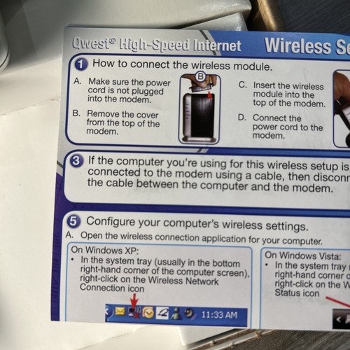 Actiontec Qwest W1000 Wireless LAN USB Adapter Quick Connect - 第 6/8 張圖片