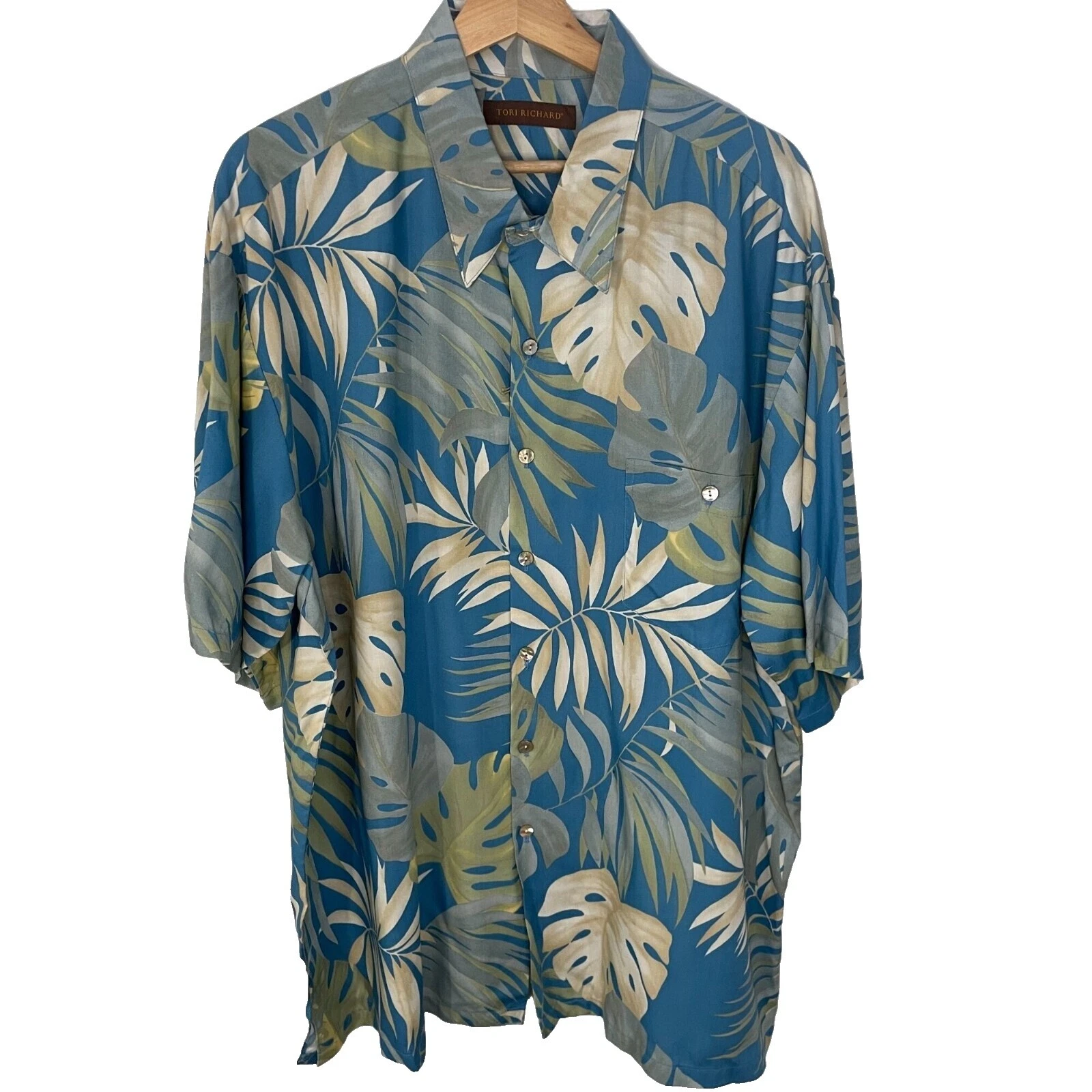 Botón Informal Floreado Tori Richard-Down Shirts for Men