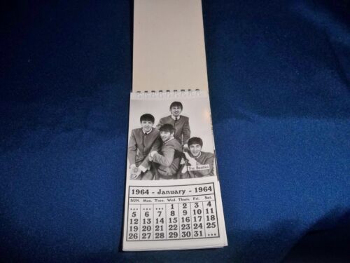 THE BEATLES OFFICIAL CALENDAR FROM 1964 COMPLETE WITH COVERS "TOP STARS" AWESOME - Picture 1 of 15