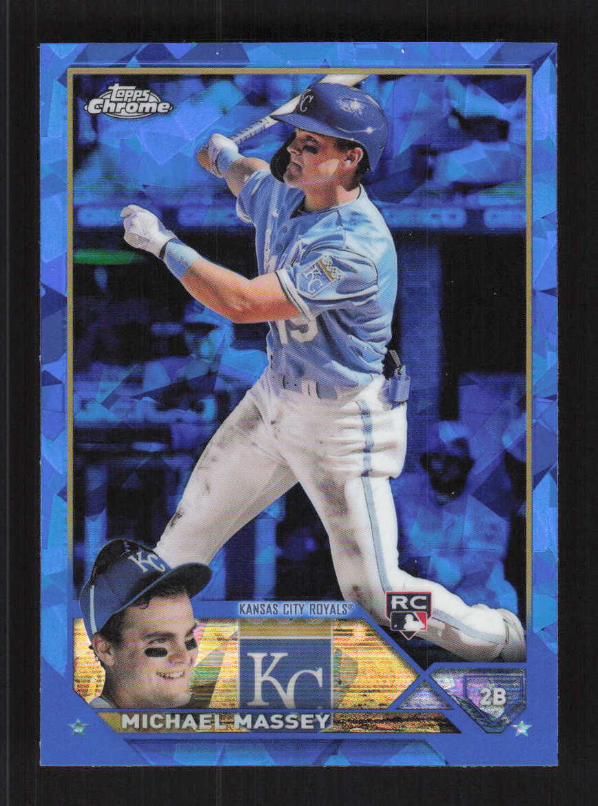 Michael Massey 2023 Topps Chrome Sapphire Edition Kansas City Royals Rookie #167