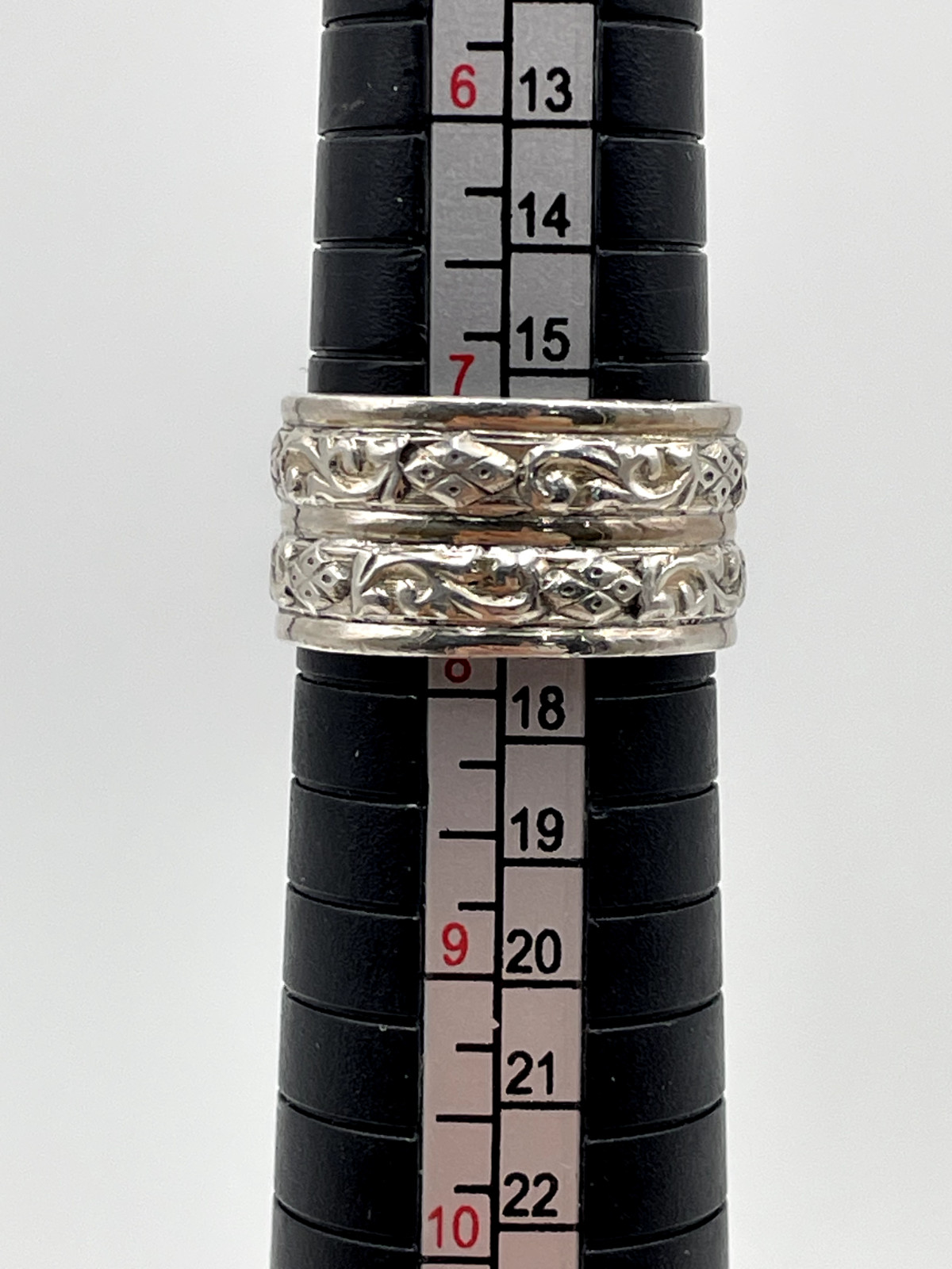 STERLING SILVER 925 TRANSLUCENT BLUE GEMSTONE BAN… - image 9