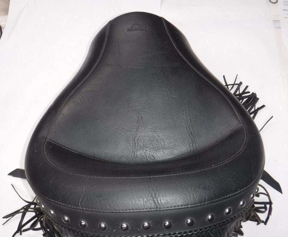 Mustang 1998-2003 HONDA 750 SHADOW ACE FLECOS TACHONADOS NEGRO ASIENTO DELANTERO SOLO X11G Foto 3 de 4