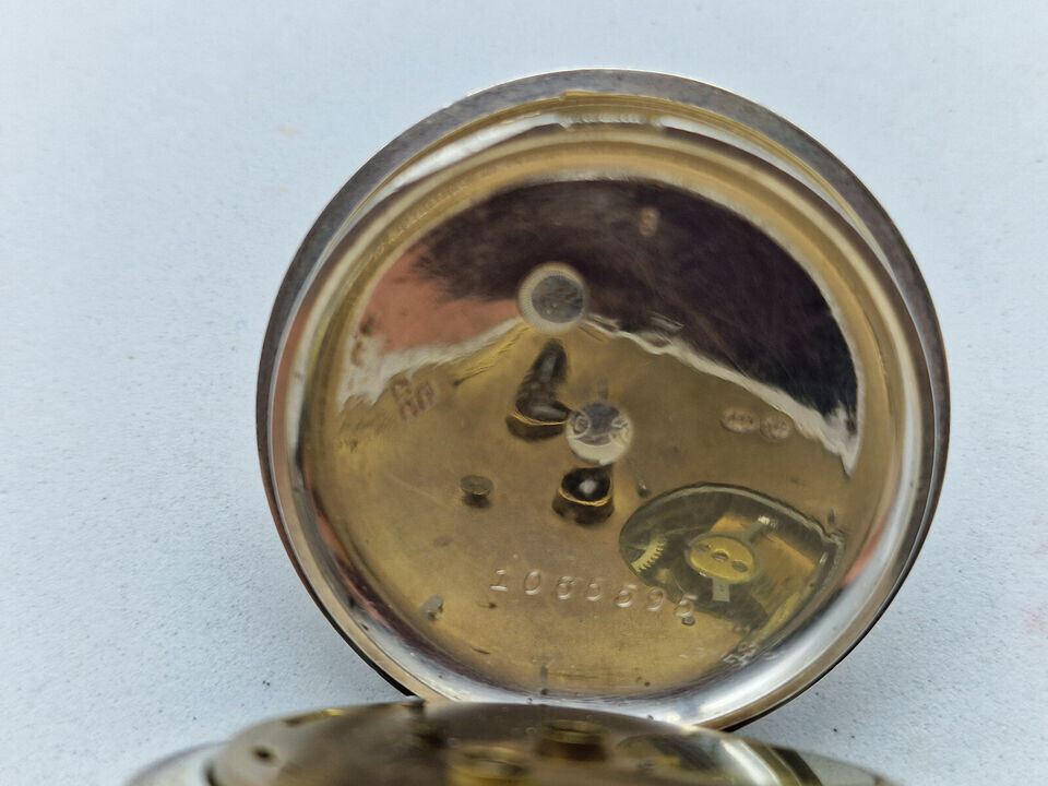 ANTIQUE SOLID SILVER KEY'S TRIUMPH POCKET WATCH 5… - image 5