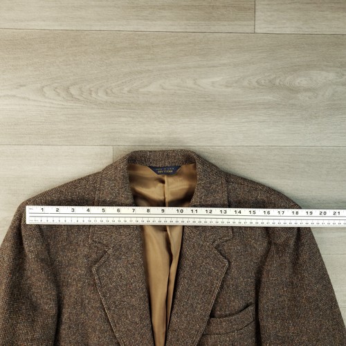 Pendleton Vtg USA Tweed Blazer Men's 42L Slim Wool Two Button Single Vented - Picture 9 of 16
