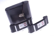 ✅ 2 ZEISS CONTAREX 35MM FILM BACK CHROME INTERCHANGEABLE MAGAZINES CASSETTE