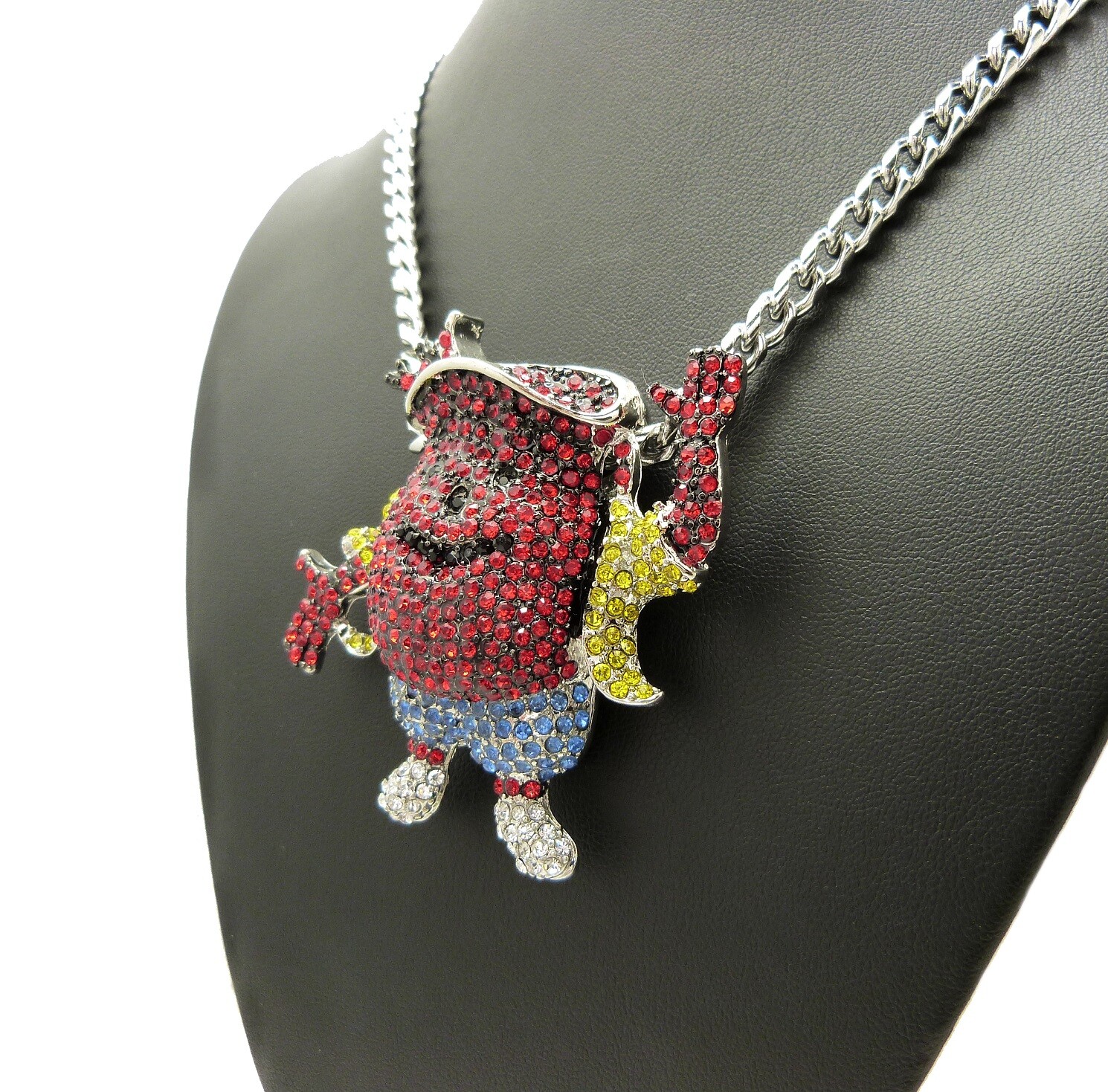 Kool Aid Chain Ice Bling KOOL AID MAN Pendant With 6mm Stainless Steel Cuban Chain | eBay
