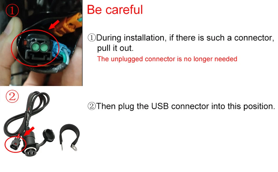 17on para Honda CRF300L CRF250L Rally 2 USB accesorio toma de corriente puerto de alimentación Foto 2 de 4