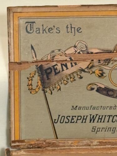 Antica scatola di sigari 1907 prende il pennant Joseph Whitcomb & Co Springfield Mass - Foto 8 di 24
