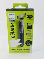 Philips Norelco OneBlade 360 Face + Body, Hybrid Electric Razor and Beard Trimme