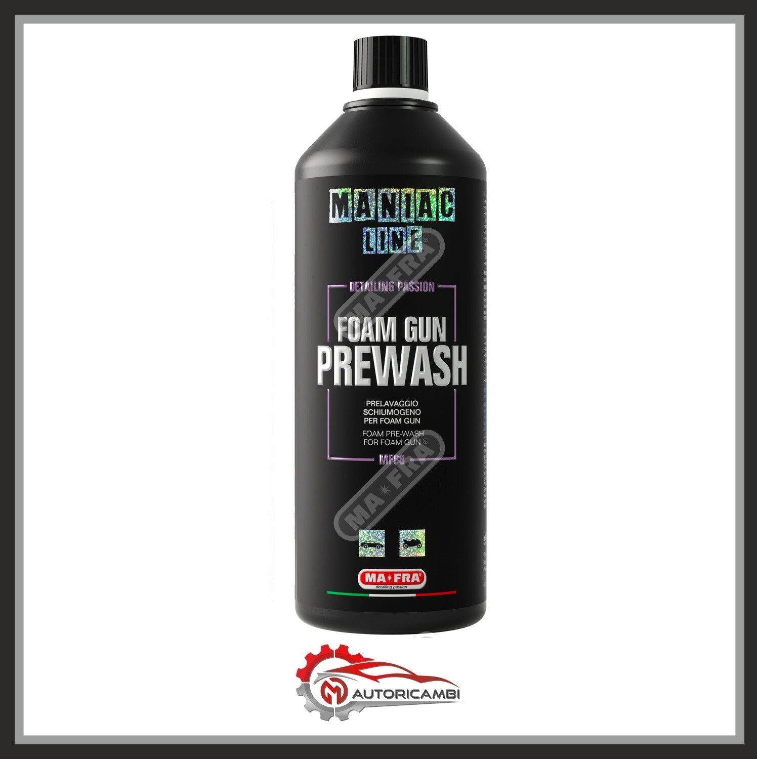 MANIAC FOAM GUN PREWASH 1000ml SCHIUMOGENO POTENTE E SICURO MA-FRA MF88