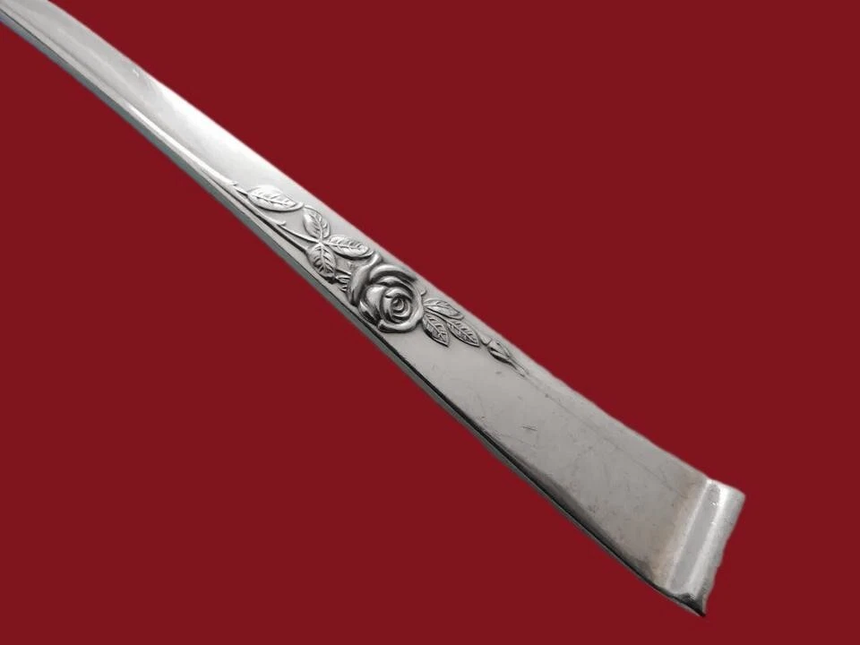 Juego de cucharaditas clásicas de plata de ley Rose by Reed and Barton 12 piezas 6" Foto 2 de 3