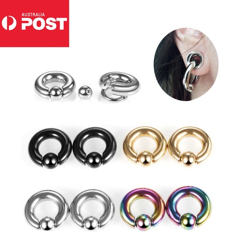 00G12G Large Gauge BCR SnapIn Captive Ring PA Piercing Ball Closure