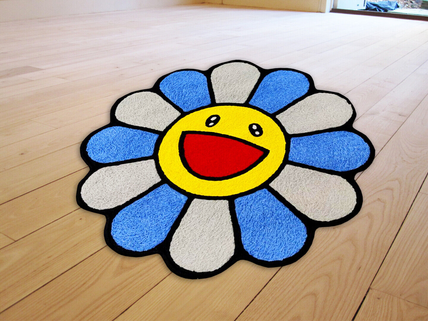 Takashi Murakami Flower Area Carpet Living Room Rugs Bedroom Floor