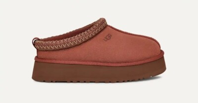 UGG Brand Women s Tazz Platform Slippers 1122553 Red Jasper