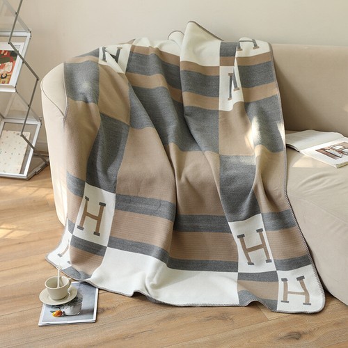 New Wool Cashmere Throw Plaid Blankets pillow Sofa Bedding Shawl Xmas Gift - Picture 21 of 21