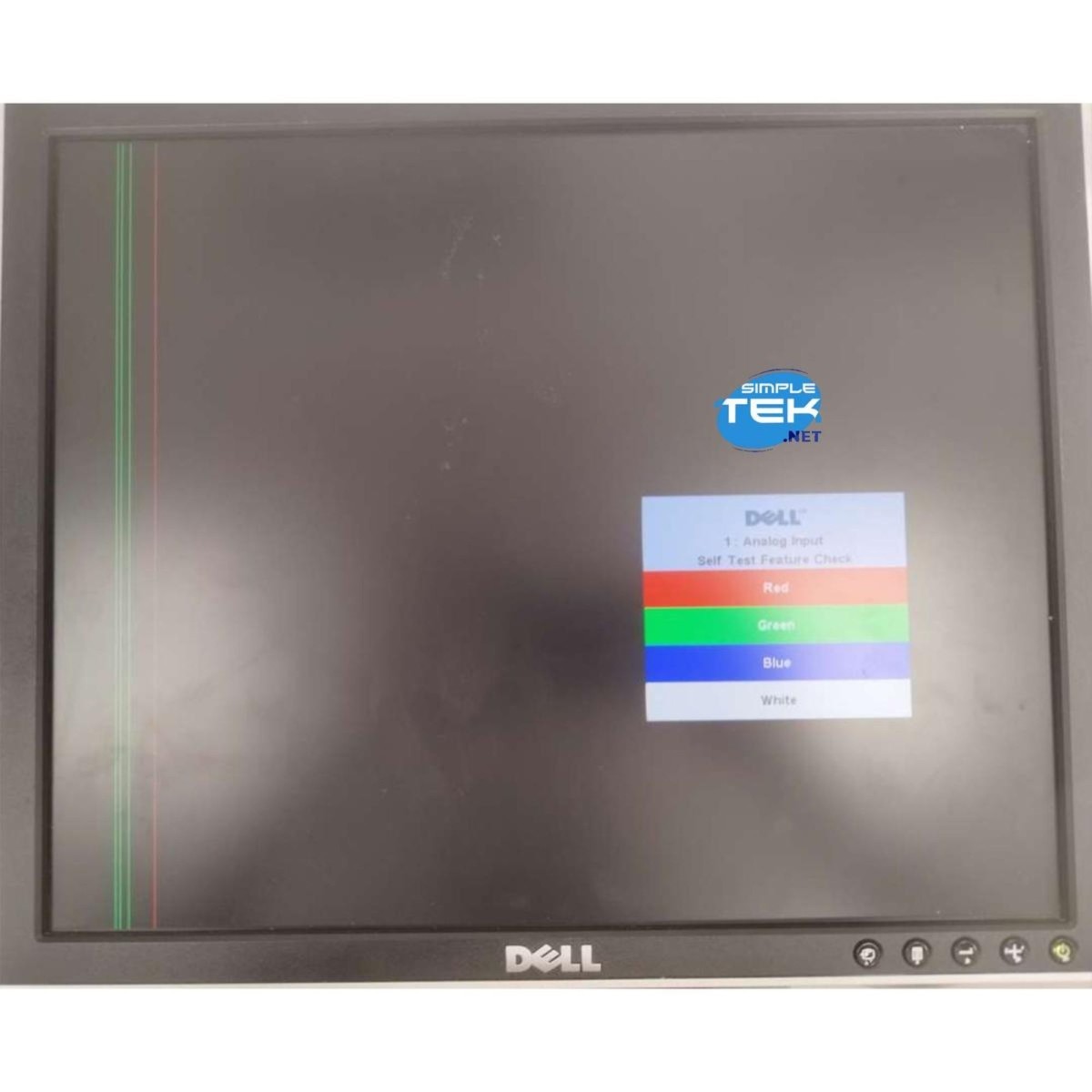 DELL 1707FPt MONITOR 17" PIATTO LCD DELL 4:3 QUADRATO PC COMPUTER DVR PC foto 5