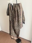 New 100% Silk Heavy Crepe Saree RITU KUMAR Style Black Pink Green Floral Paisley — photo 5