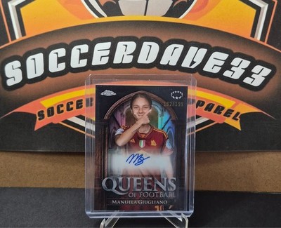 2024 Topps Chrome Women's UEFA Champions League Queens Auto Manuela Giugliano