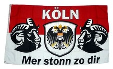 Fahne / Flagge K&ouml;ln Mer stonn zo dir 90 x 150 cm