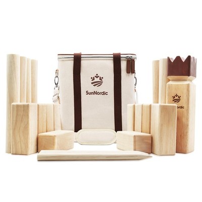 SunNordic Kubb Game Set - Outdoor Tossing Game for Kids & Adults