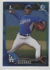 2016 Bowman Chrome Prospects Blue Refractor 111/150 Yadier Alvarez #BCP5 1s7