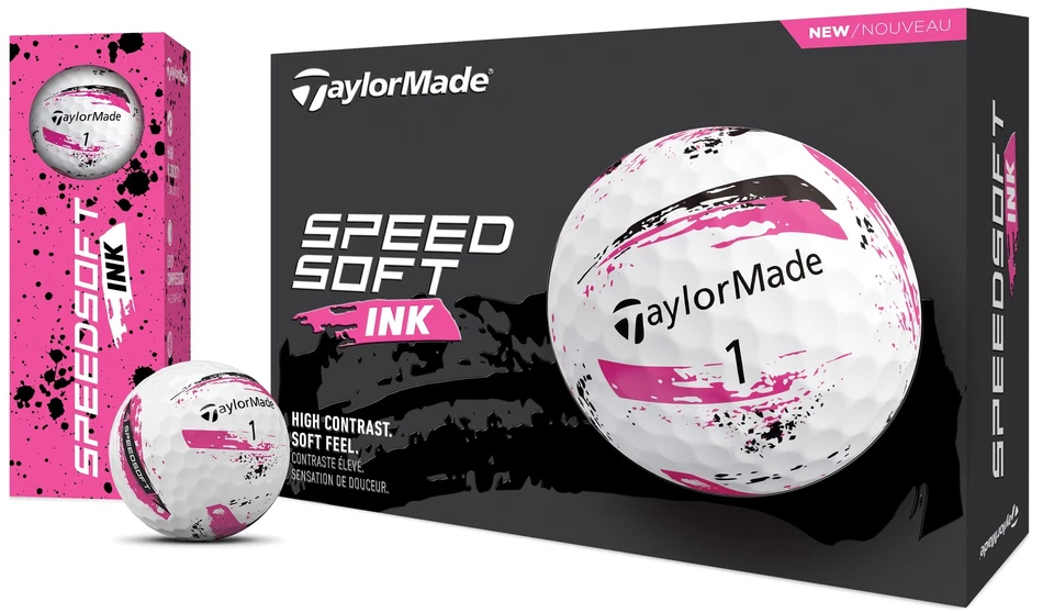 Tinta TaylorMade SpeedSoft 1 docena de pelotas de golf nuevas Foto 3 de 3