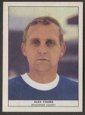 ANGLO-FOOTBALL QUIZ 1969-#27- STOCKPORT COUNTY - ALEX YOUNG