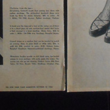1964 Sexy female leg art Hanes Dior Hudson Bryans stockings high heels AD