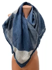 MOISMONT Women scarf 100% WOOL Blue Grey