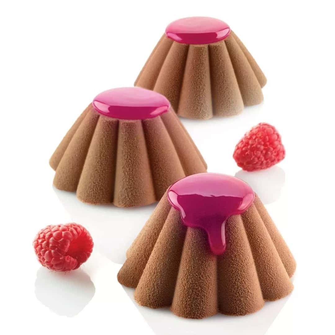 Stampo Silicone N°12 Monoporzioni Mini Briochette ø 58 h 22 mm - Silikomart