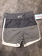 CAT  JACK Baby Boys Blue Shorts  White 50 UPF. Size 12 M