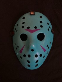 Jason Voorhees NES Friday 13th Hockey mask custom hand painted Halloween (read)