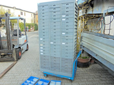 Armadio scaffale metallico- Cassettiera industriale portaminuterie 63 cassetti