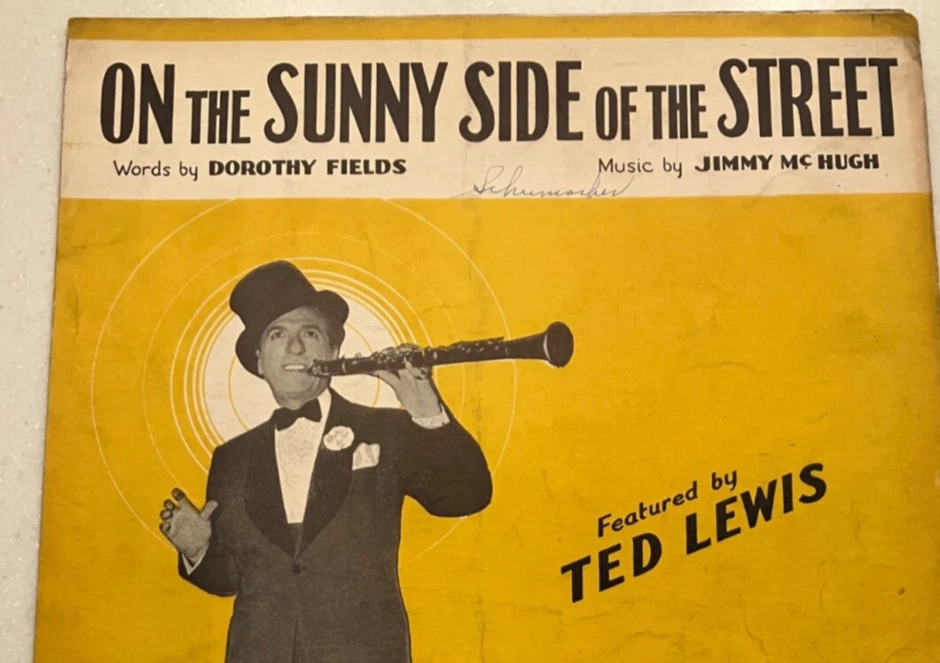 On the Sunny Side of Street Partituras Jazz Pop Ted Lewis De Colección Años 30 Foto 3 de 4