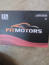 Fit Motors Led Car Headlights 2pk 9006hb4 - New 0495 Fit Motors Led Car Headlights 2pk 9006hb4 - New 0495