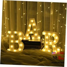 LED Marquee Letters Lights,Light Up BAR Sign,Letter Lamp Pub Bar Sign Light